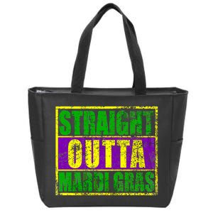 Striaght Outta Mardi Gras New Orleans Party Zip Tote Bag