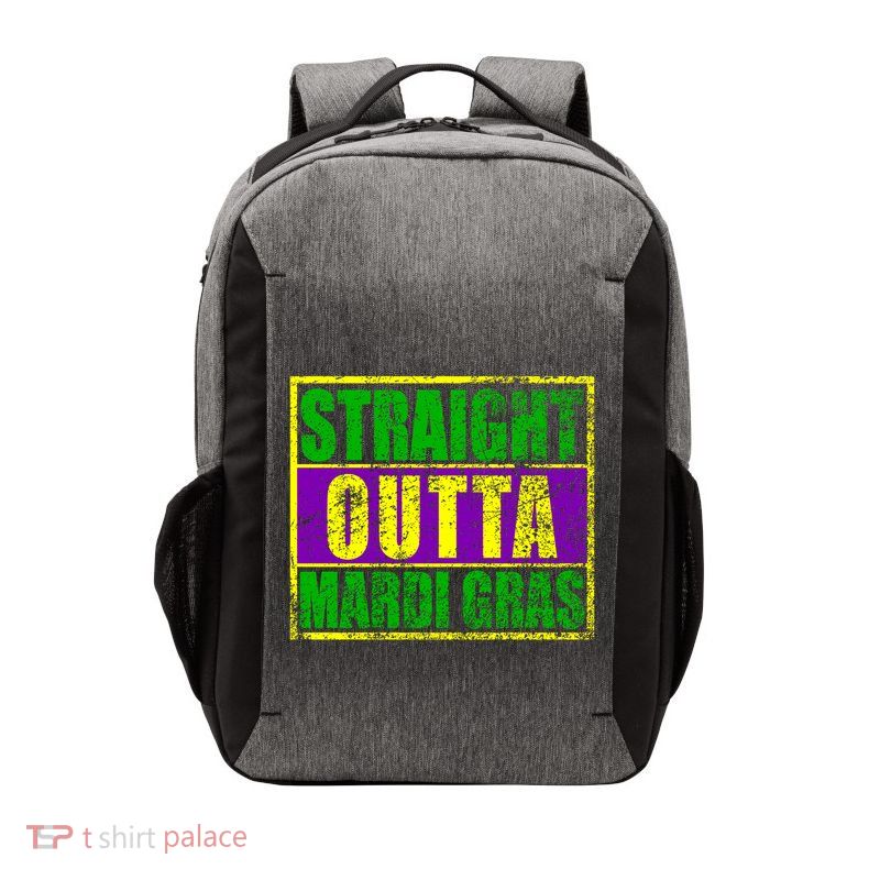 Striaght Outta Mardi Gras New Orleans Party Vector Backpack