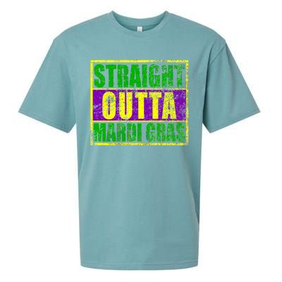 Striaght Outta Mardi Gras New Orleans Party Sueded Cloud Jersey T-Shirt