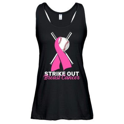 Strike Out Breast Cancer Ladies Essential Flowy Tank
