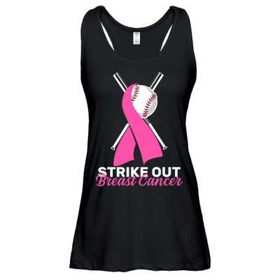 Strike Out Breast Cancer Ladies Essential Flowy Tank