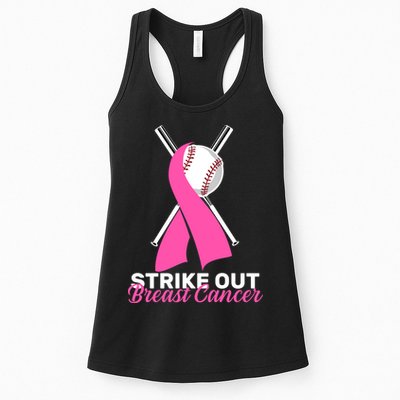 Strike Out Breast Cancer Womens Tank Top