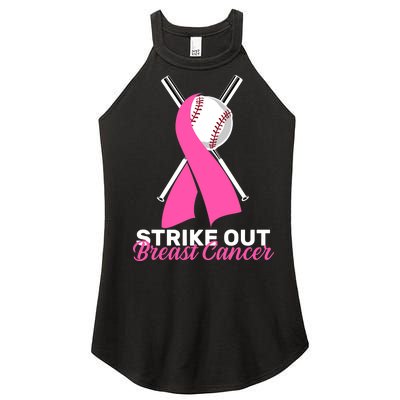 Strike Out Breast Cancer Women’s Perfect Tri Rocker Tank