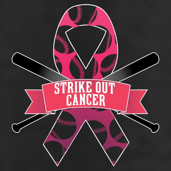 Strike Out Cancer 7 Panel Mesh Trucker Snapback Hat