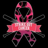 Strike Out Cancer Drawstring Bag