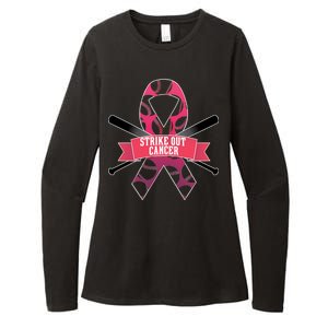 Strike Out Cancer Womens CVC Long Sleeve Shirt