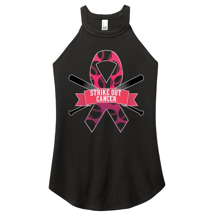 Strike Out Cancer Women's Perfect Tri Rocker Tank