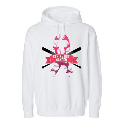 Strike Out Cancer Garment-Dyed Fleece Hoodie