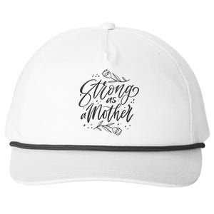 Strong As A Mother Snapback Five-Panel Rope Hat