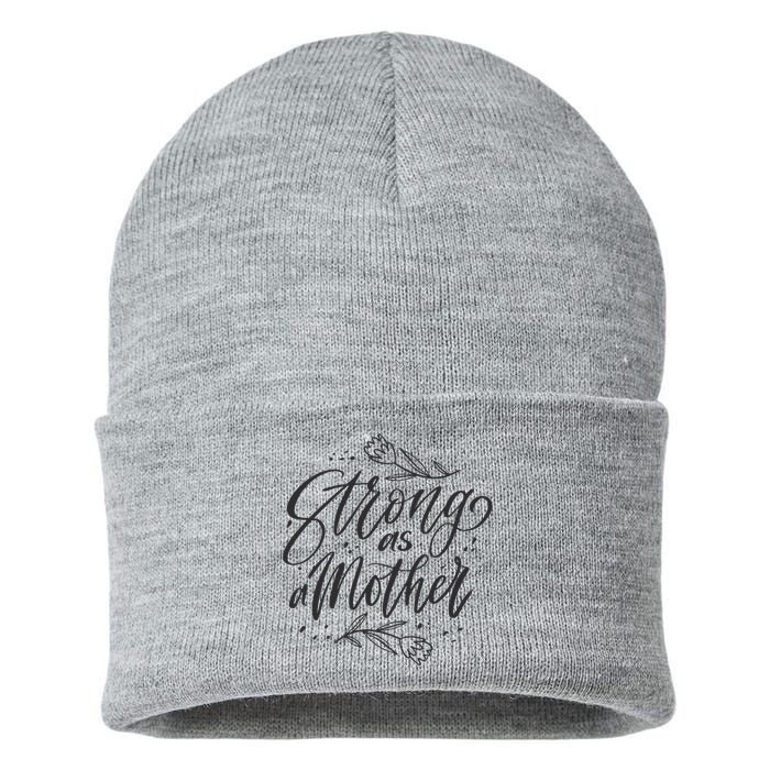 Strong As A Mother Sustainable Knit Beanie