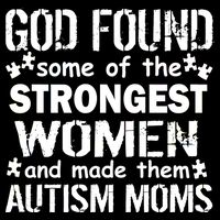 Strong Autism Mom Quote Flatbill Hat