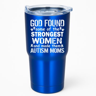 Strong Autism Mom Quote Tumbler