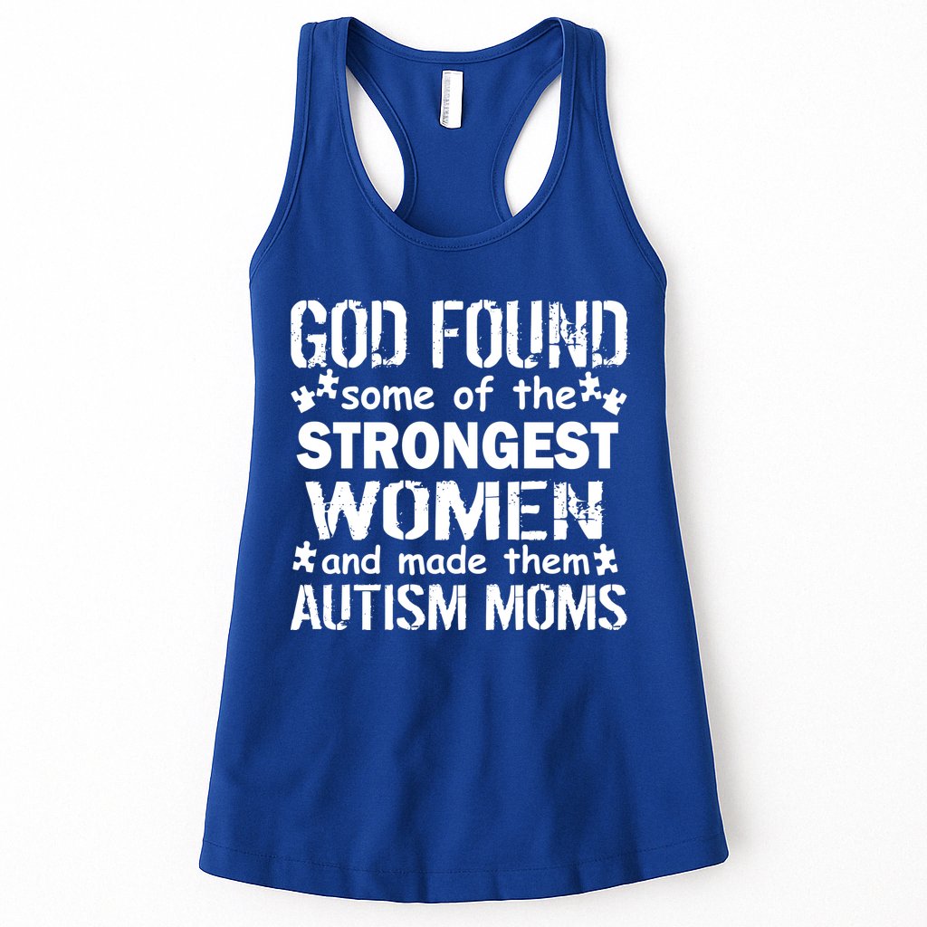 Strong Autism Mom Quote Womens Tank Top