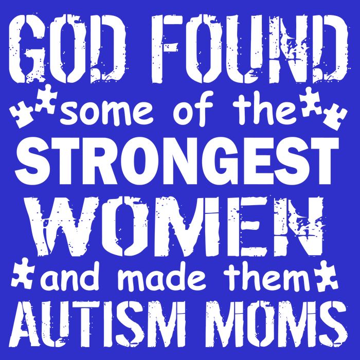 Strong Autism Mom Quote Womens T-Shirt