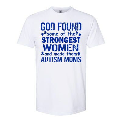 Strong Autism Mom Quote Softstyle® CVC T-Shirt