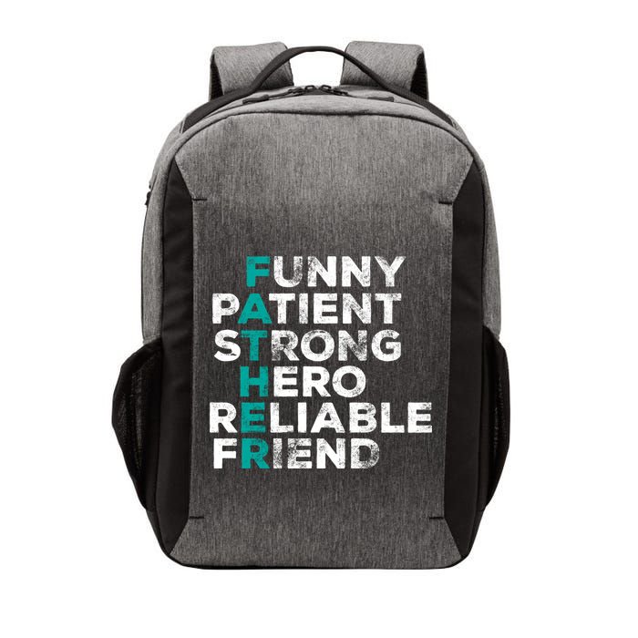 Strong Father Meaning Vector Backpack
