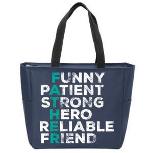 Strong Father Meaning Zip Tote Bag