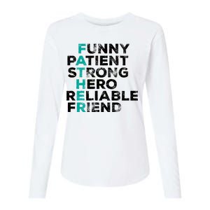 Strong Father Meaning Womens Cotton Relaxed Long Sleeve T-Shirt