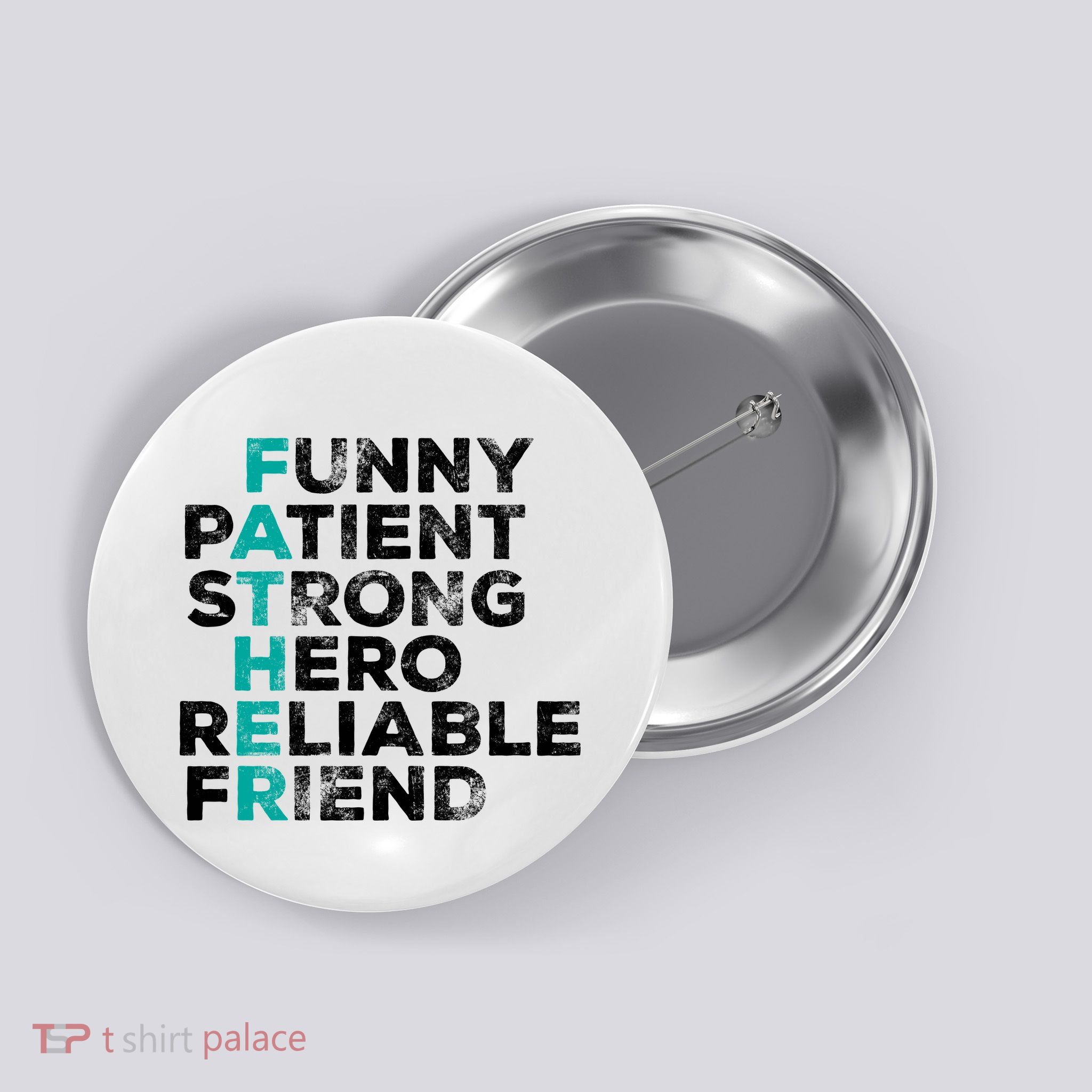 Strong Father Meaning Button