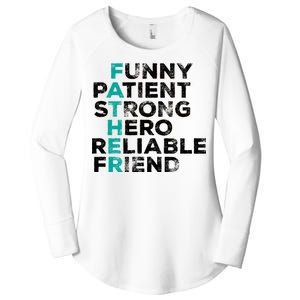 Strong Father Meaning Women's Perfect Tri Tunic Long Sleeve Shirt