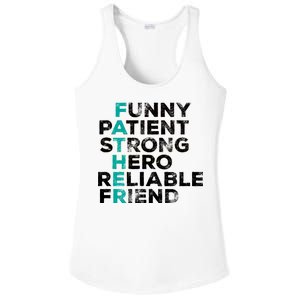 Strong Father Meaning Ladies PosiCharge Competitor Racerback Tank