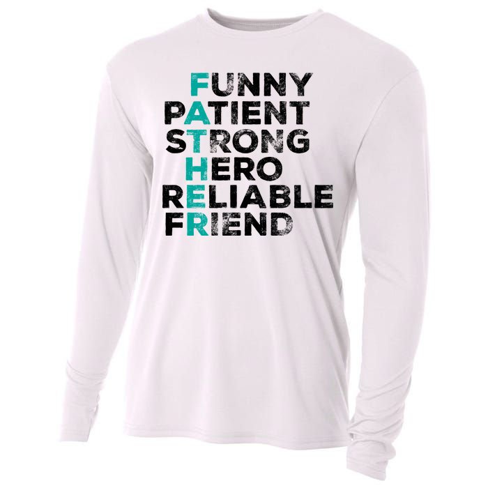 Strong Father Meaning Cooling Performance Long Sleeve Crew