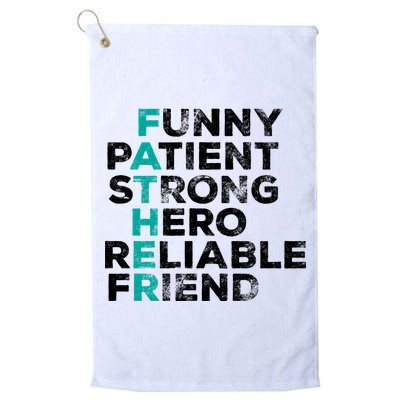 Strong Father Meaning Golf Towel