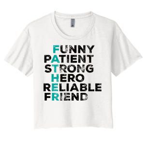 Strong Father Meaning Women's Crop Top Tee