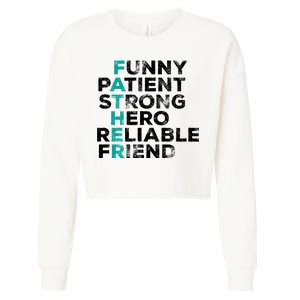 Strong Father Meaning Cropped Pullover Crew