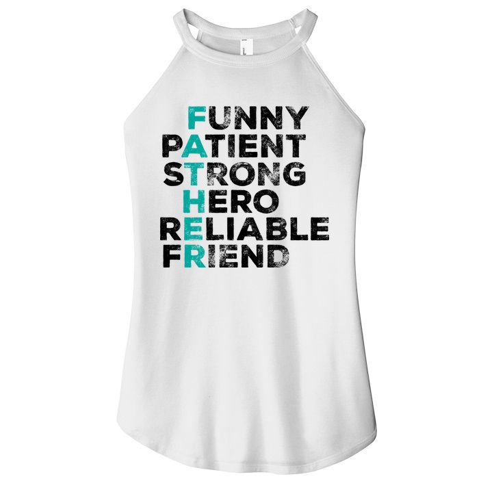 Strong Father Meaning Women's Perfect Tri Rocker Tank