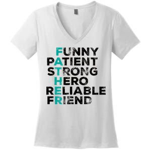 Strong Father Meaning Women's V-Neck T-Shirt