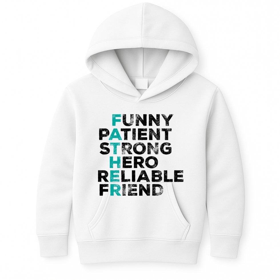 Strong Father Meaning Kids Hoodie