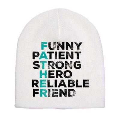 Strong Father Meaning Short Acrylic Beanie