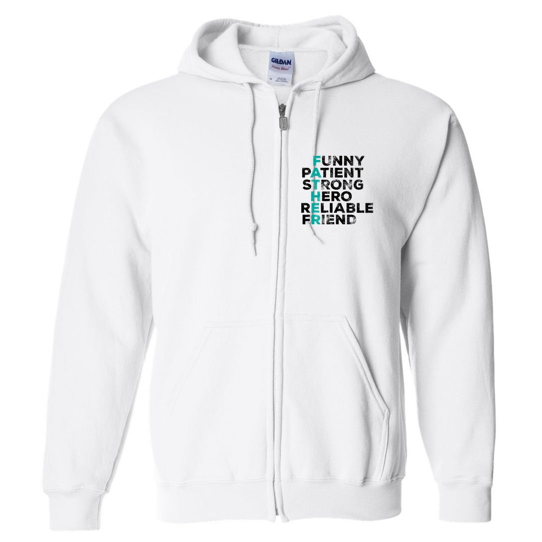 Strong Father Meaning Full Zip Hoodie