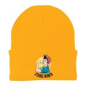 Strong Female Knit Cap Winter Beanie