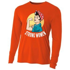 Strong Female Cooling Performance Long Sleeve Crew