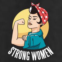 Strong Female 11oz C Handle Ceramic Mug