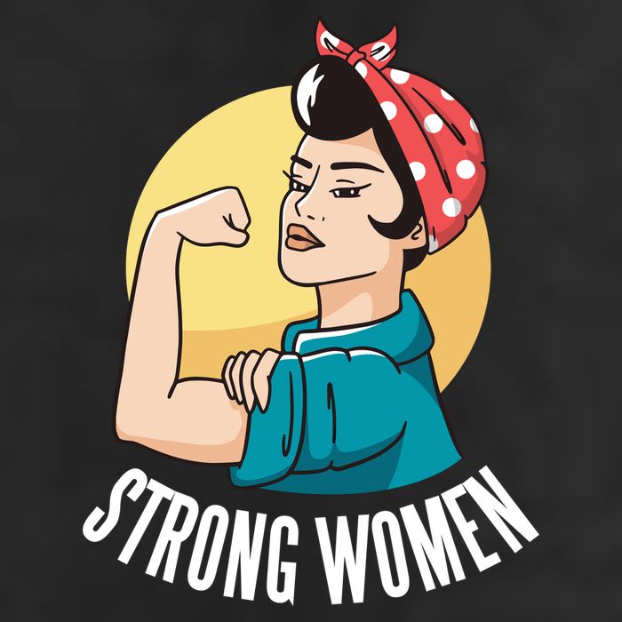 Strong Female 11oz C Handle Ceramic Mug