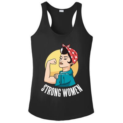 Strong Female Ladies PosiCharge Competitor Racerback Tank