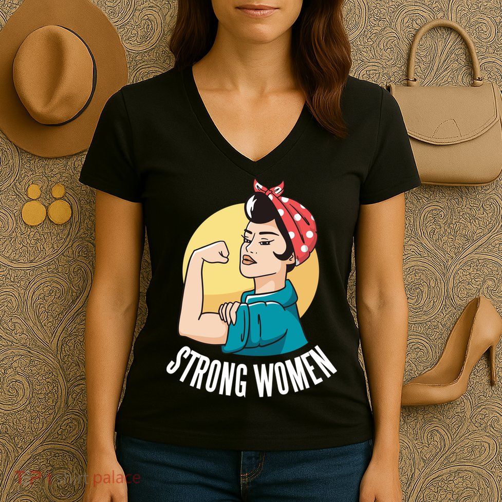 Strong Female Women's V-Neck T-Shirt