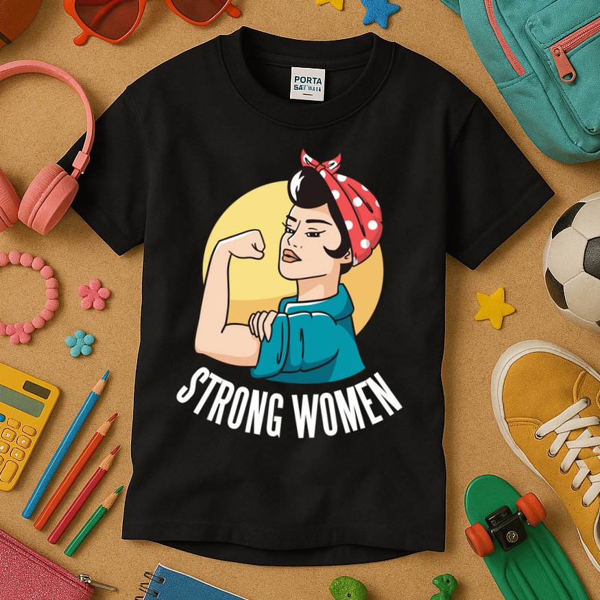 Strong Female Kids T-Shirt