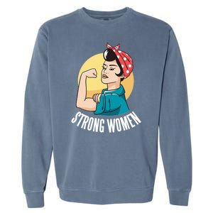 Strong Female Garment-Dyed Sweatshirt