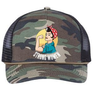 Strong Female Retro Rope Trucker Hat Cap