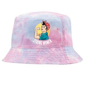 Strong Female Tie-Dyed Bucket Hat