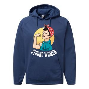 Strong Female Performance Fleece Hoodie