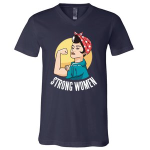 Strong Female V-Neck T-Shirt