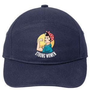 Strong Female 7-Panel Snapback Hat