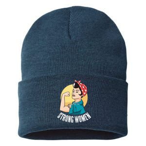 Strong Female Sustainable Knit Beanie