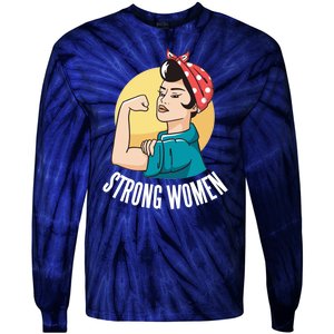 Strong Female Tie-Dye Long Sleeve Shirt