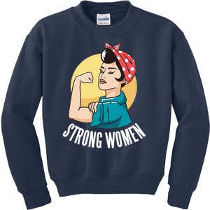 Strong Female Kids Sweatshirt